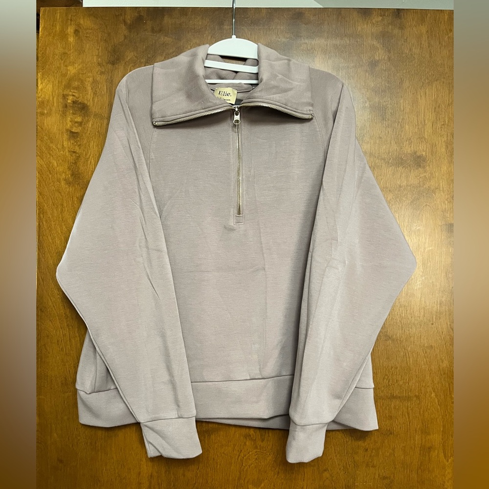 Dusty rose color 1/4 zip jacket